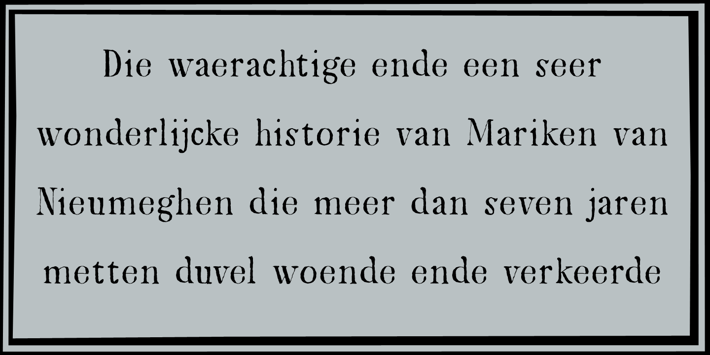 Mariken Font Poster #1