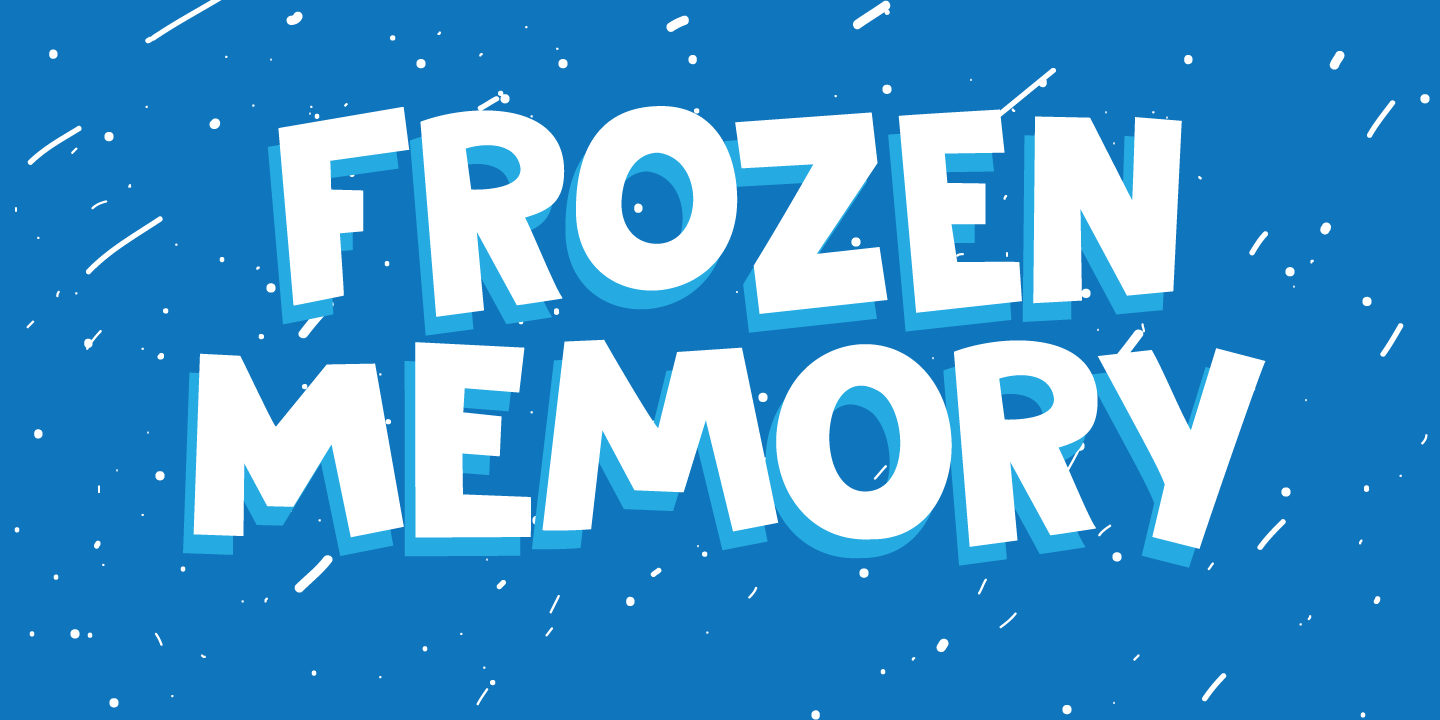 Frozen Memory Font Poster #1