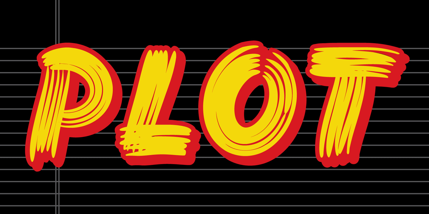 Plot Font Poster #1