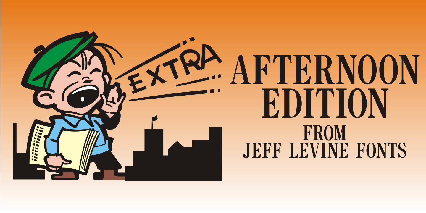 Afternoon Edition Font Poster #1