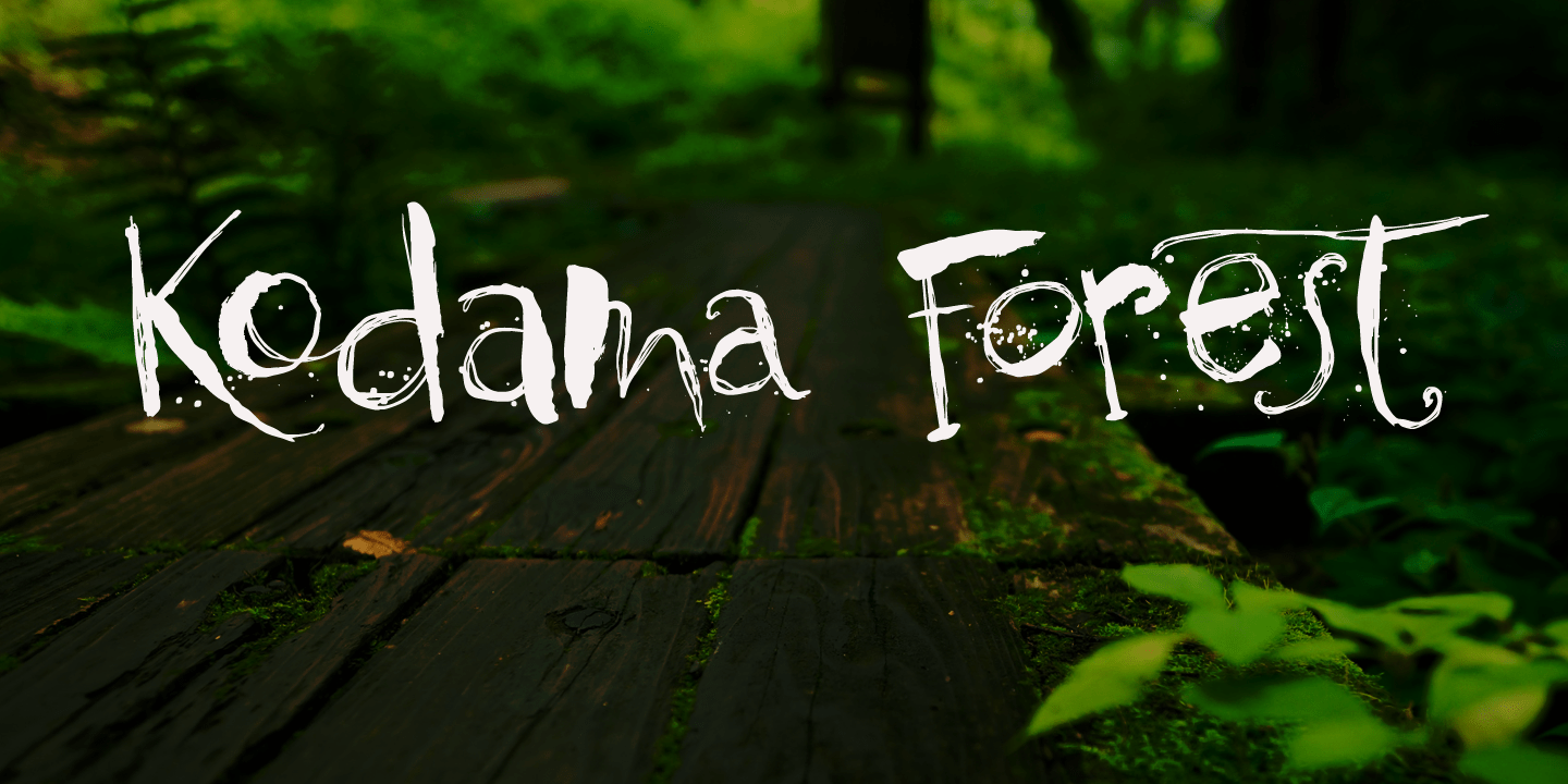 Kodama Forest Font Poster #1