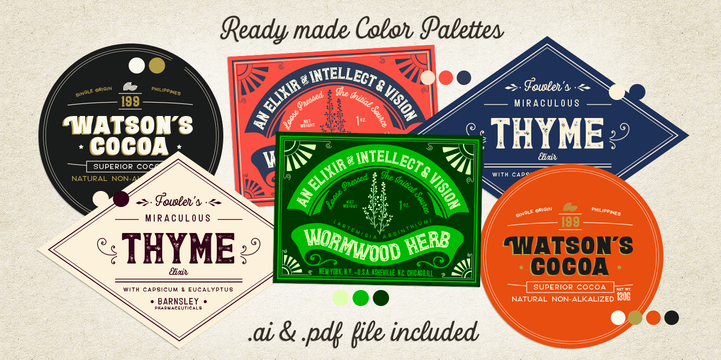 Letterpress Studio Font Poster #1