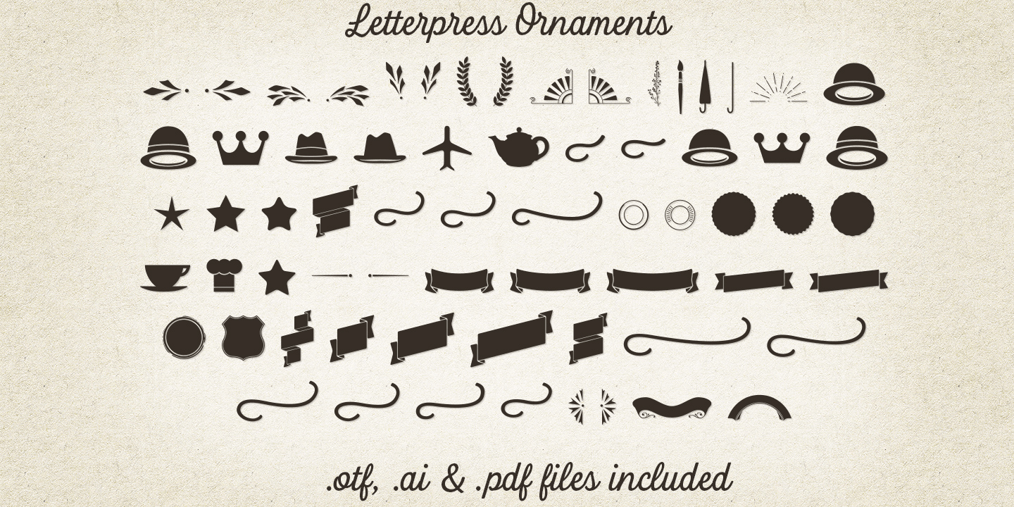 Letterpress Studio Font Poster #1