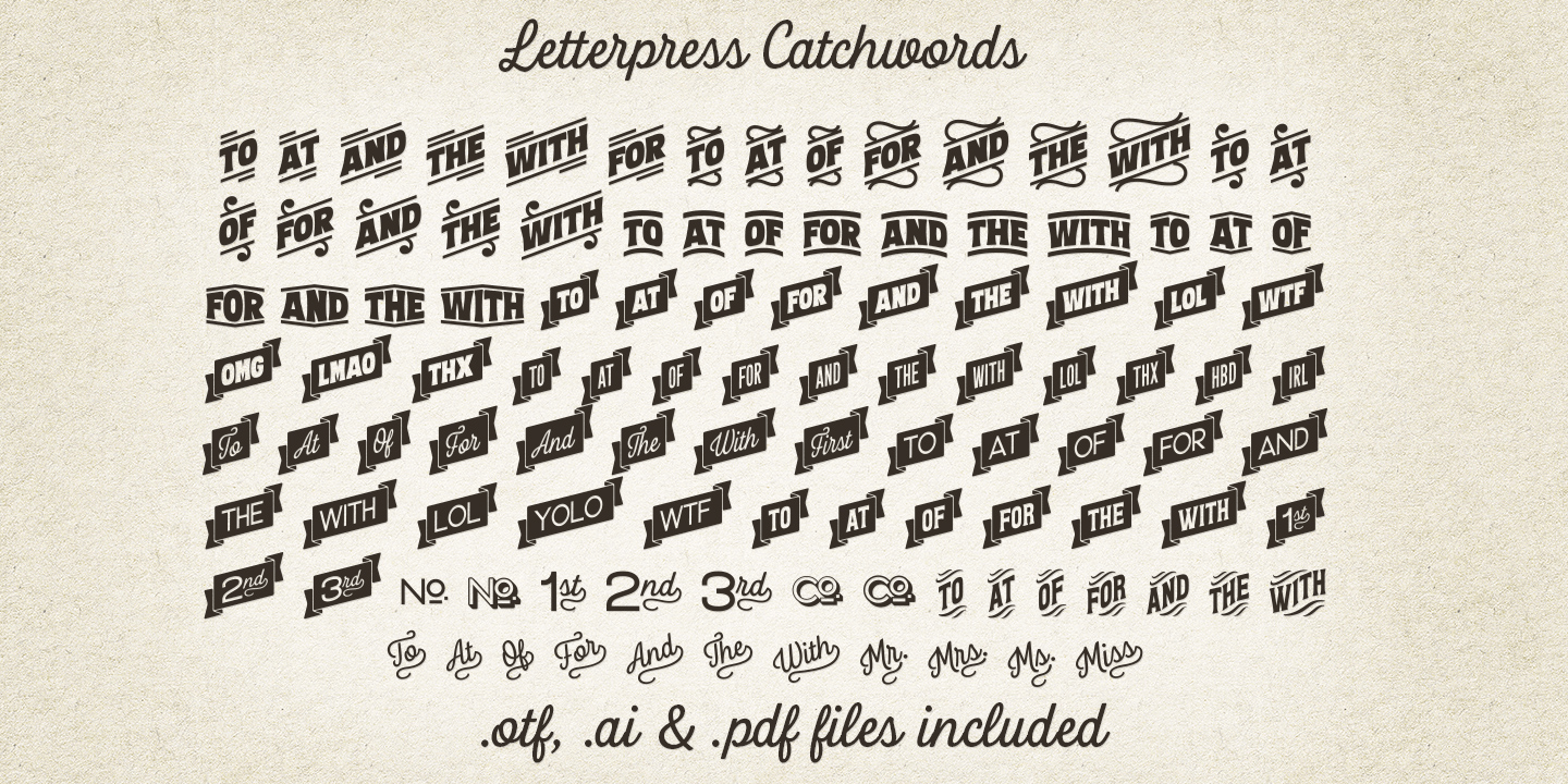 Letterpress Studio Font Poster #1
