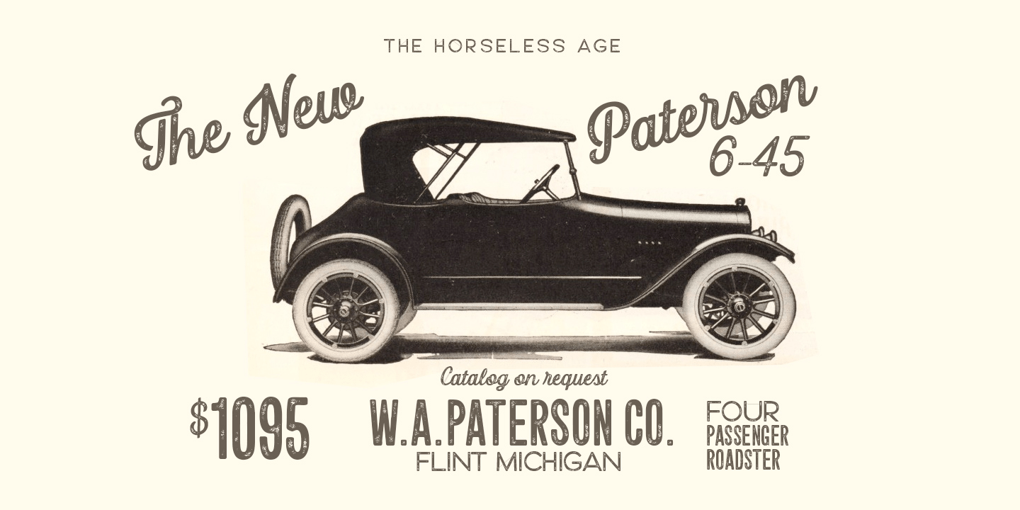Letterpress Studio Font Poster #1
