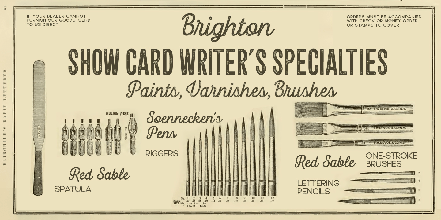 Letterpress Studio Font Poster #1