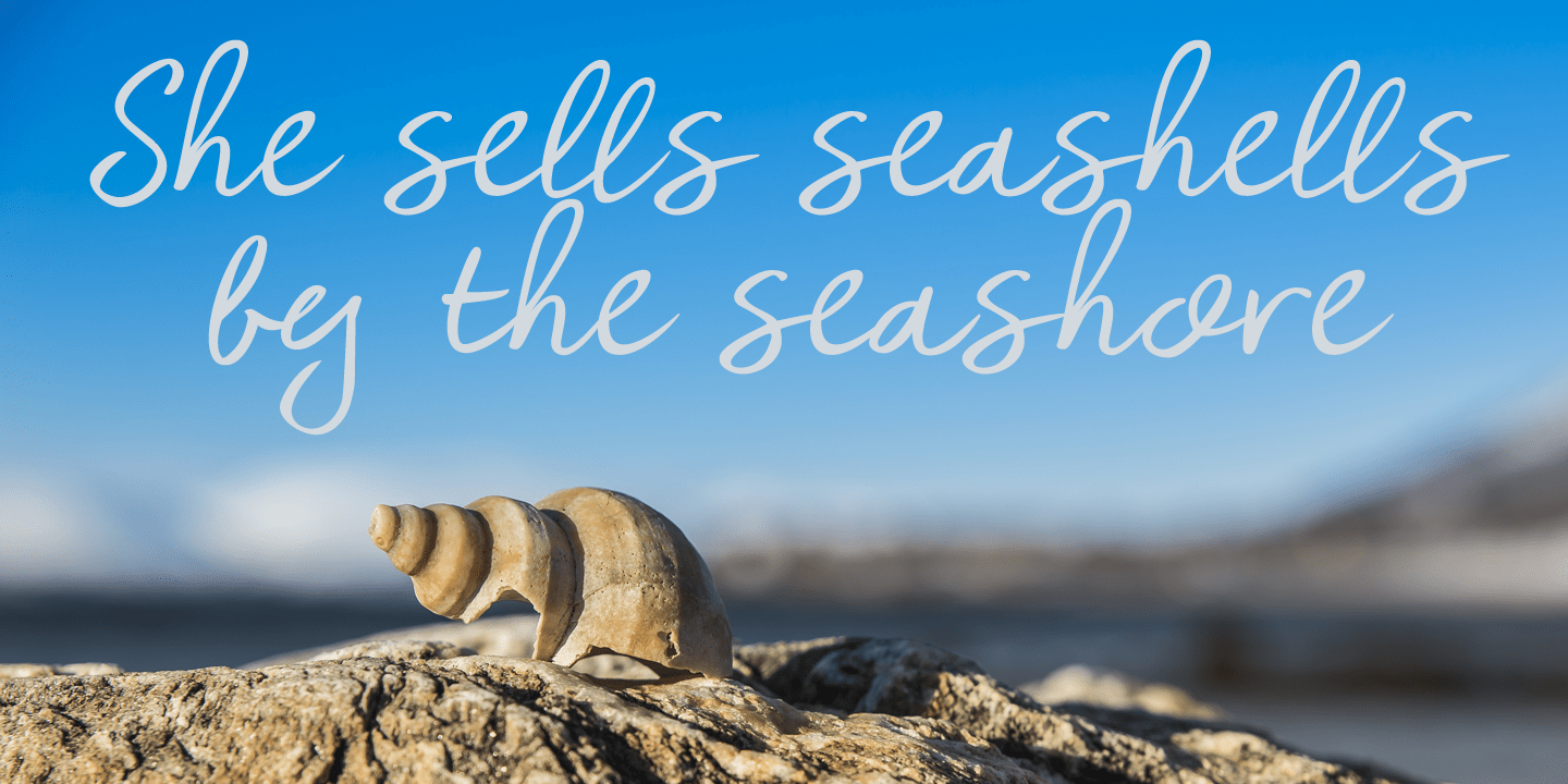 Coquillage Font Poster #1