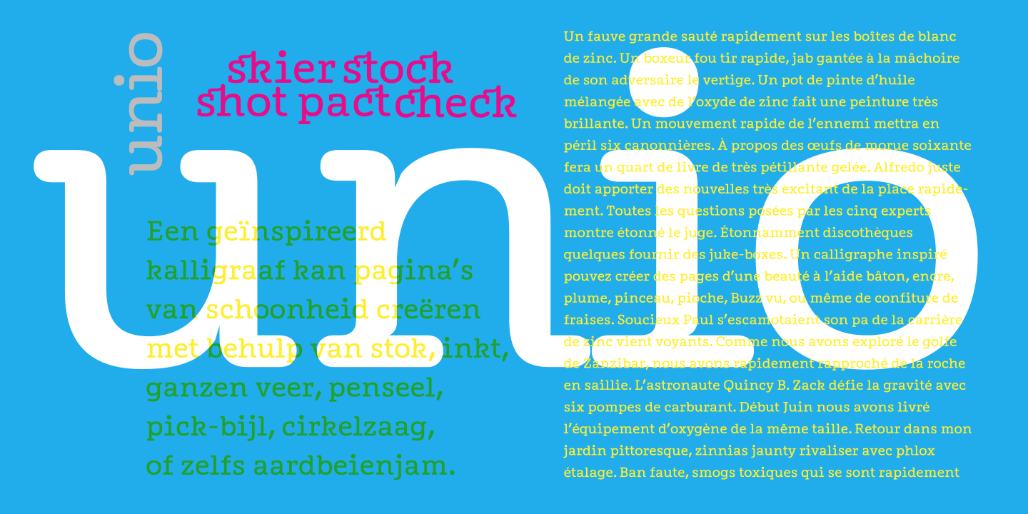 Unio Regular Font Poster #1