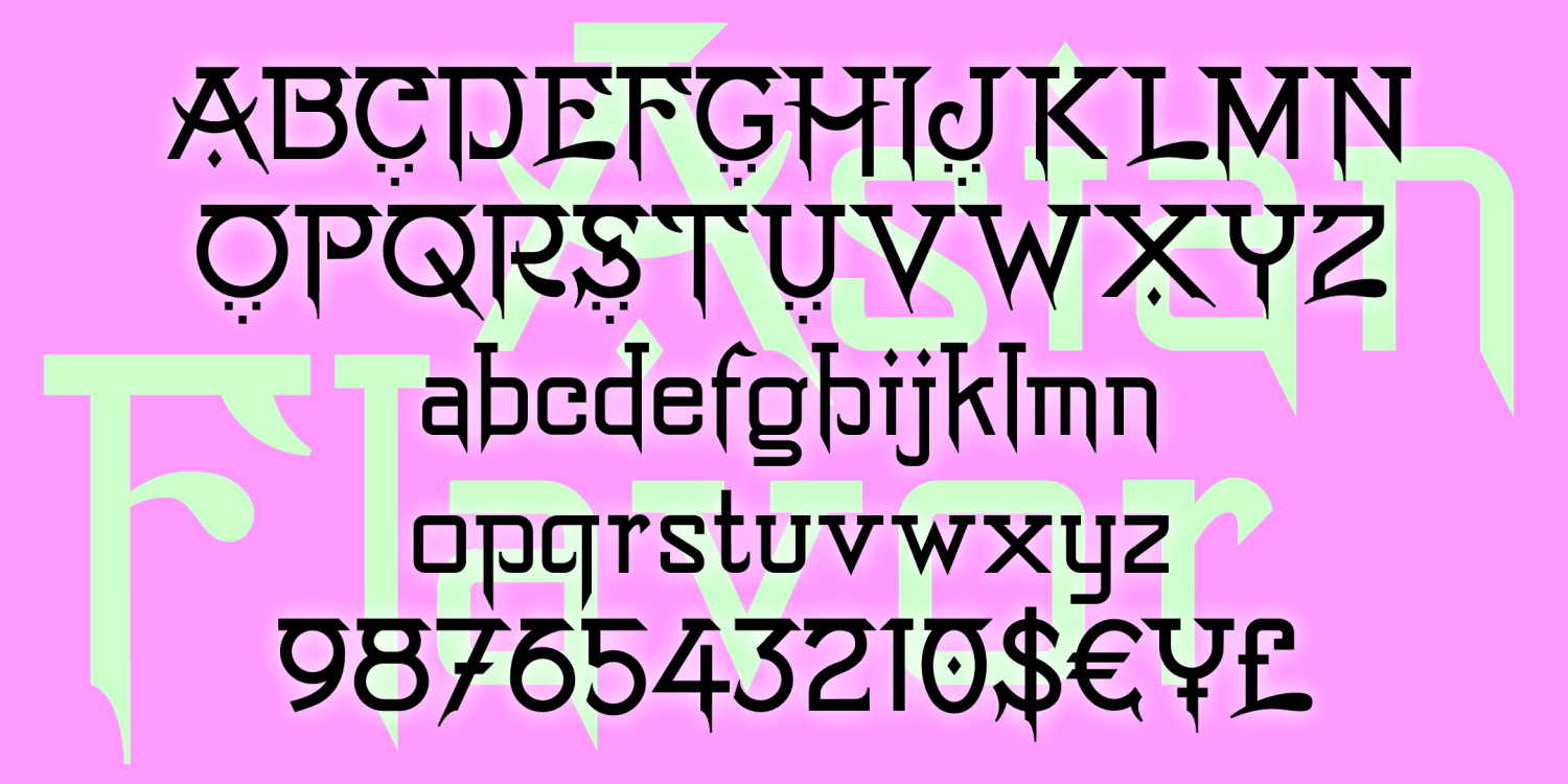 Asian Flavor Font Poster #1