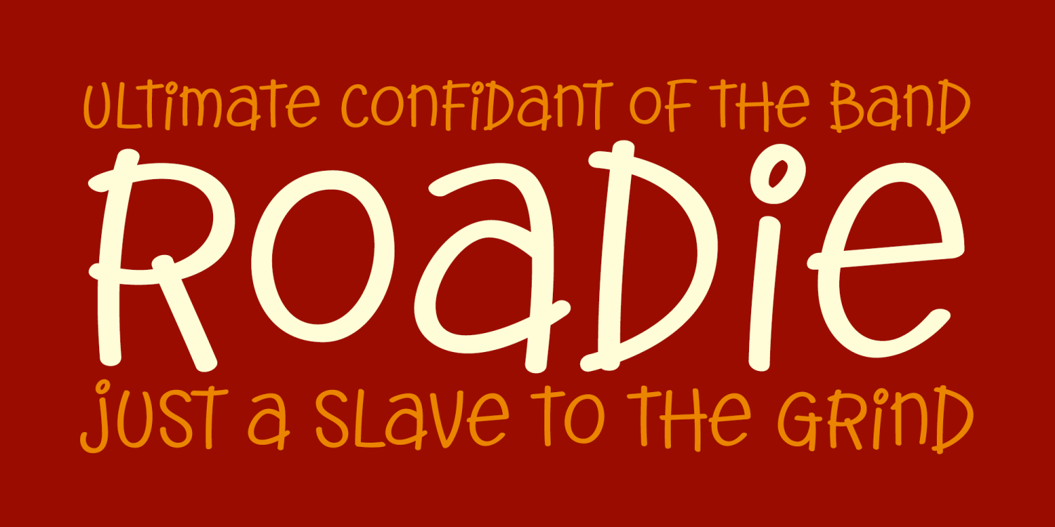 Roadie Font Poster #1