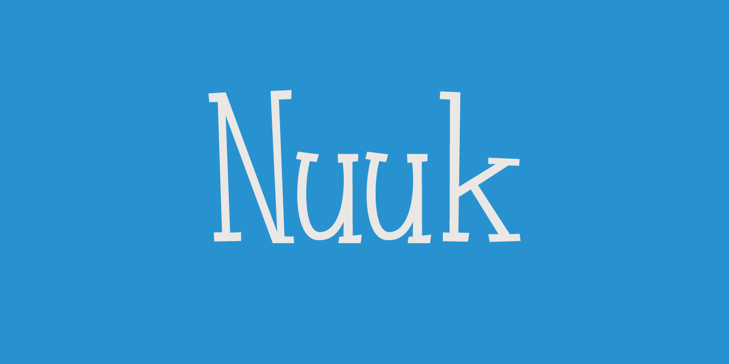 Nuuk Font Poster #1