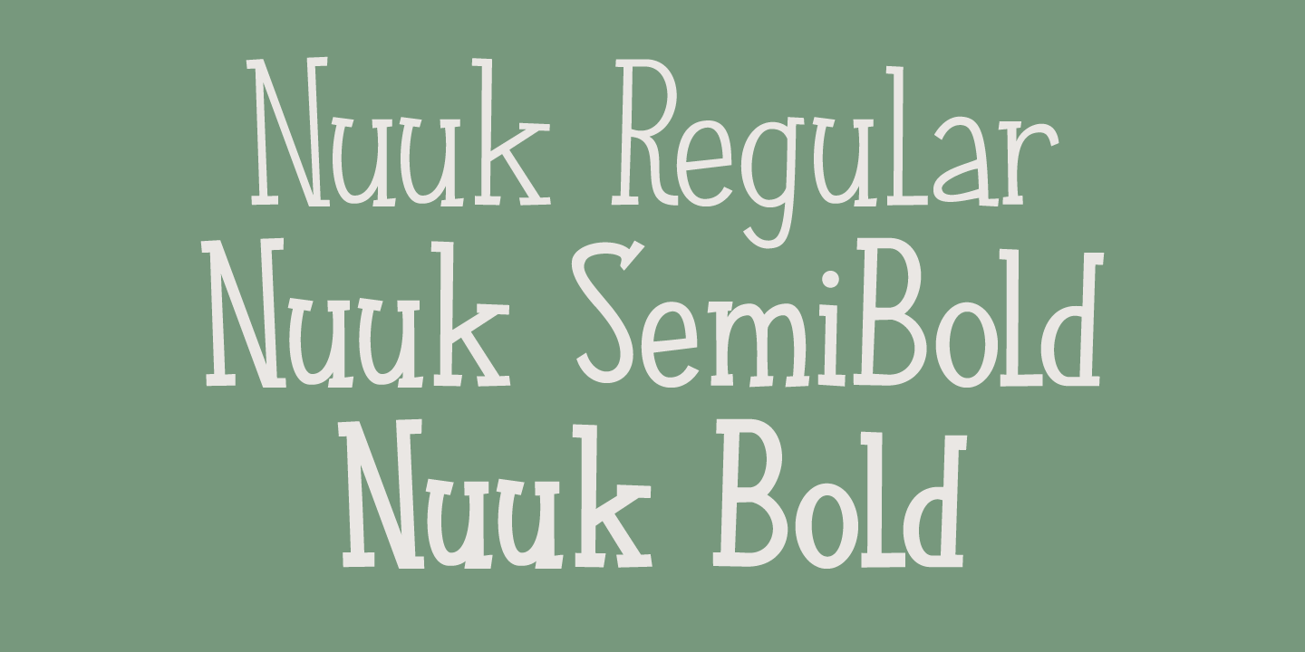 Nuuk Font Poster #1