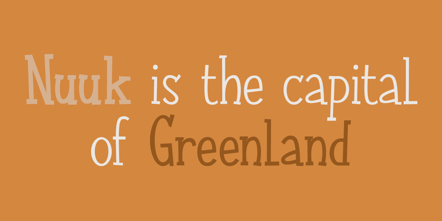 Nuuk Font Poster #1