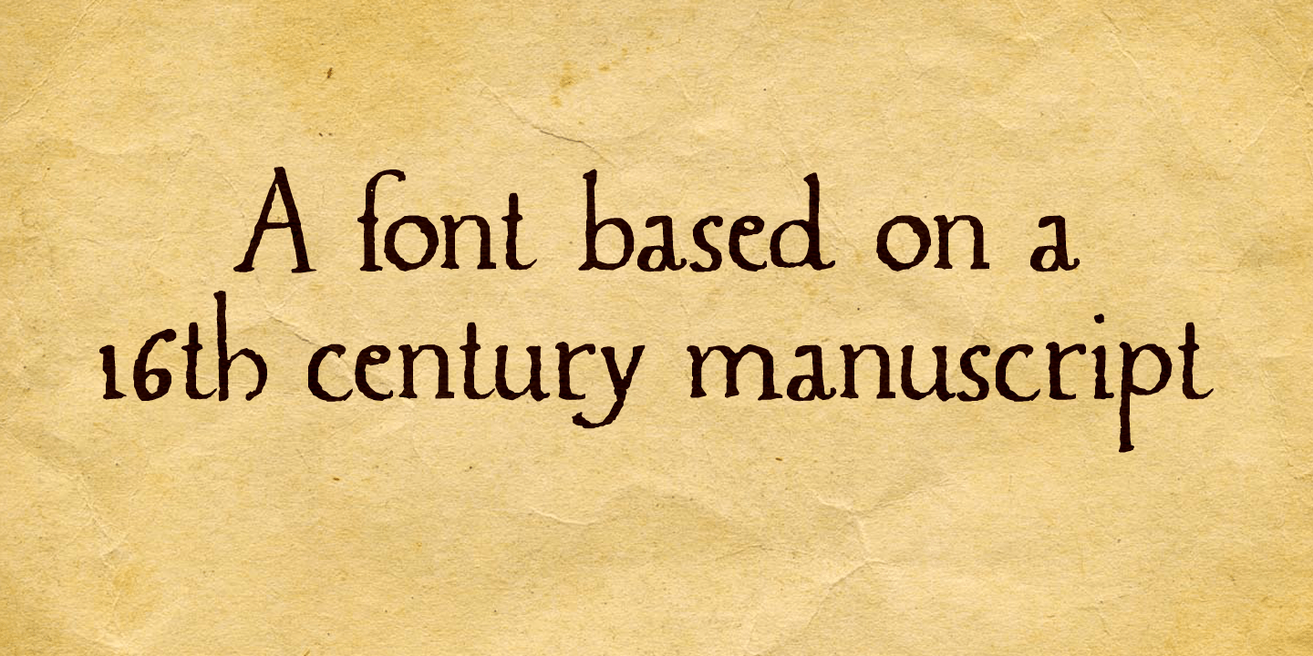 Caerphilly Font Poster #1
