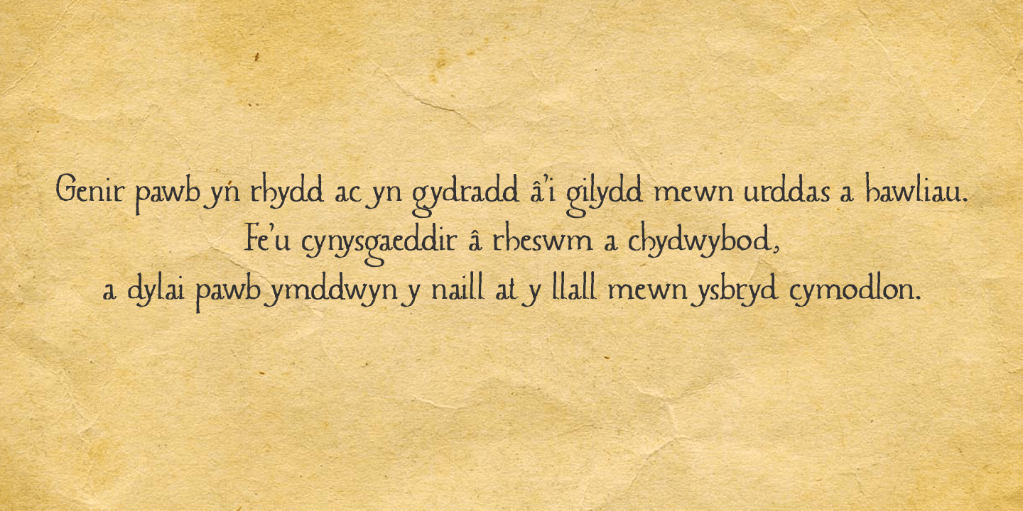 Caerphilly Font Poster #1