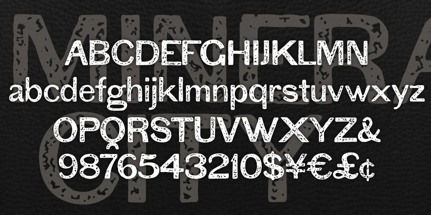Mineral City Font Family Poster