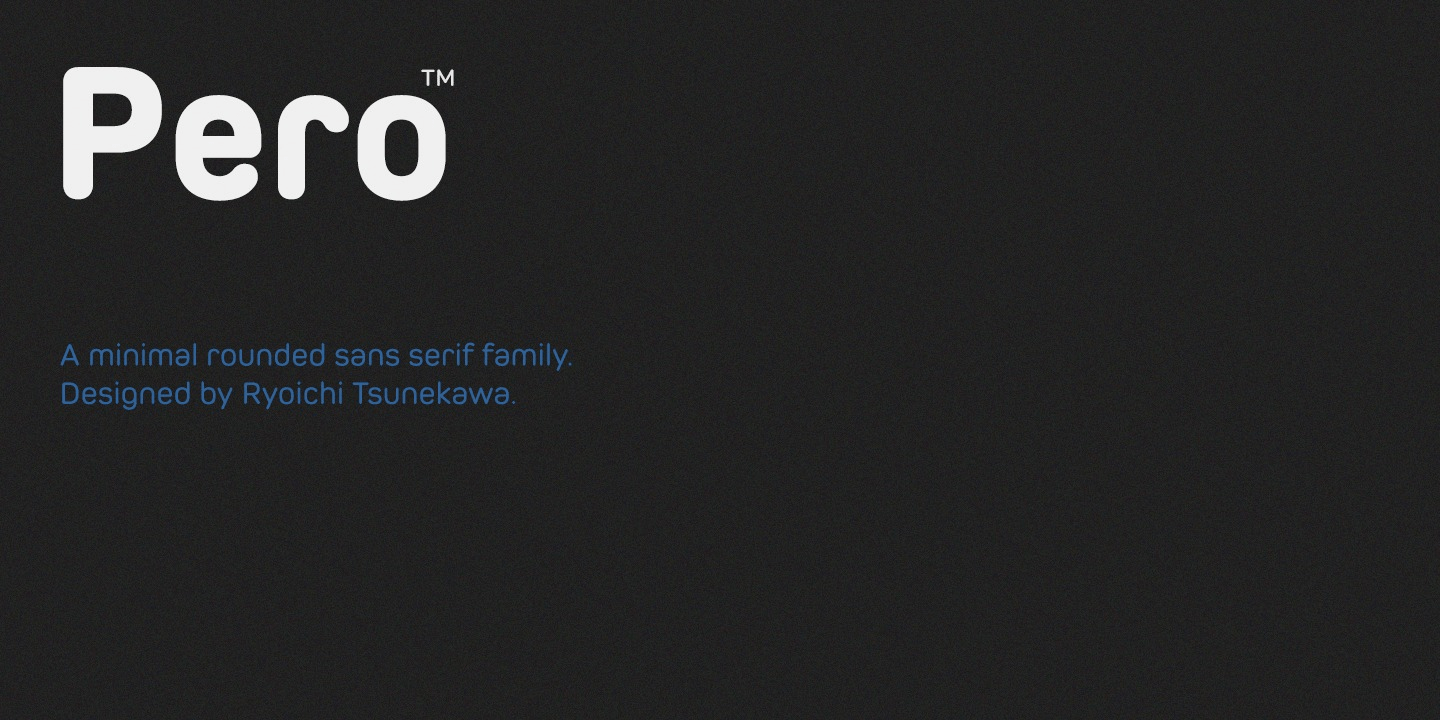 Pero Font Poster #1