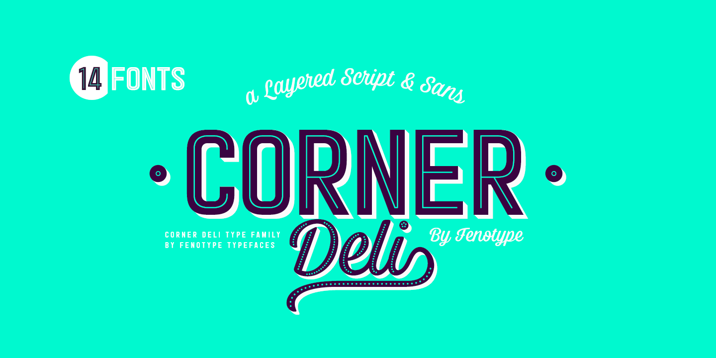 Corner Deli Font Family Poster