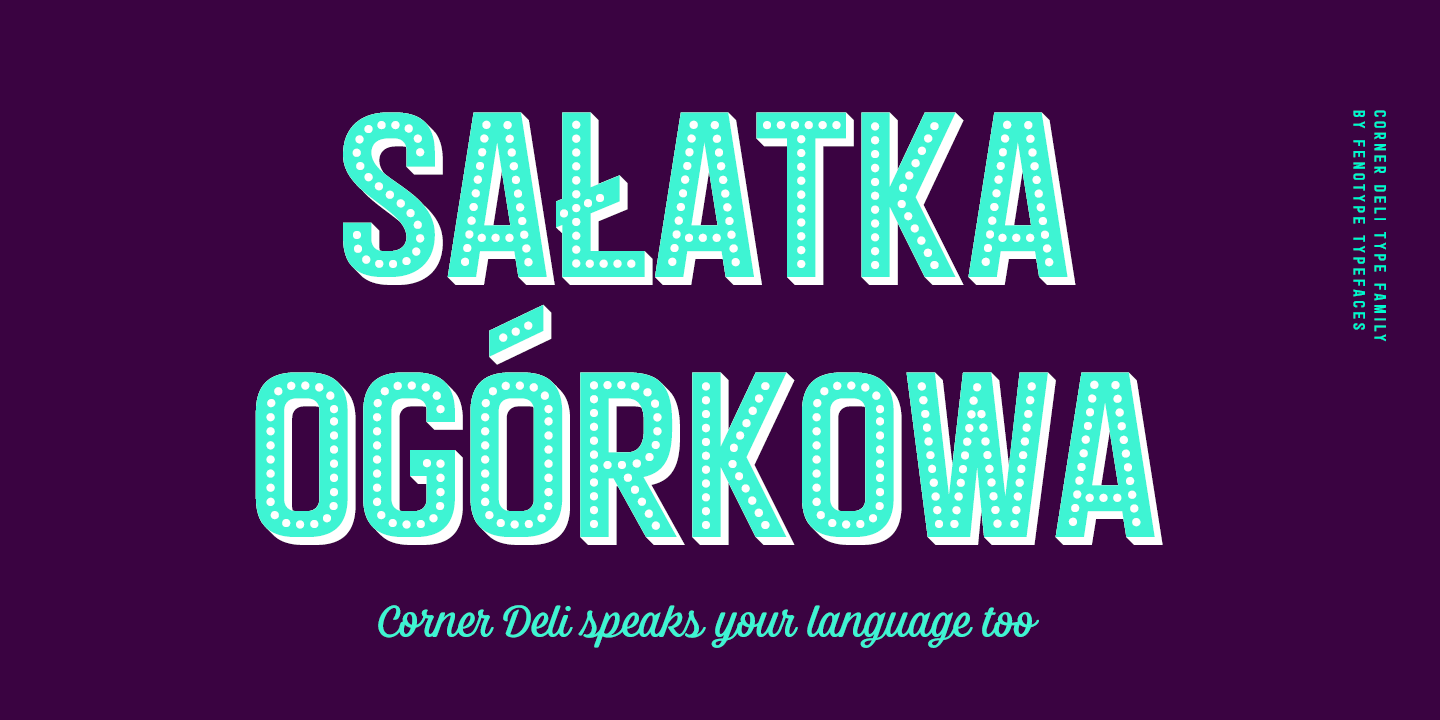 Corner Deli Font Poster #1