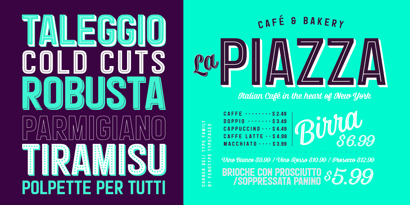 Corner Deli Font Poster #1