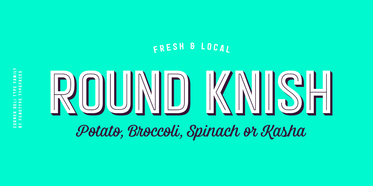Corner Deli Font Poster #1
