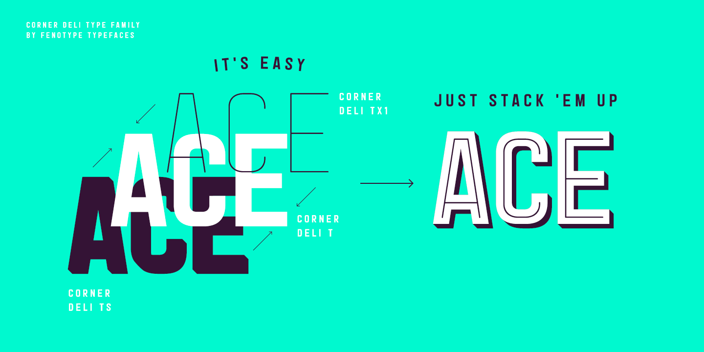 Corner Deli Font Poster #1