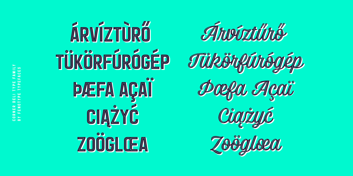 Corner Deli Font Poster #1