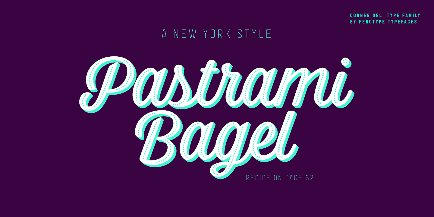Corner Deli Font Poster #1