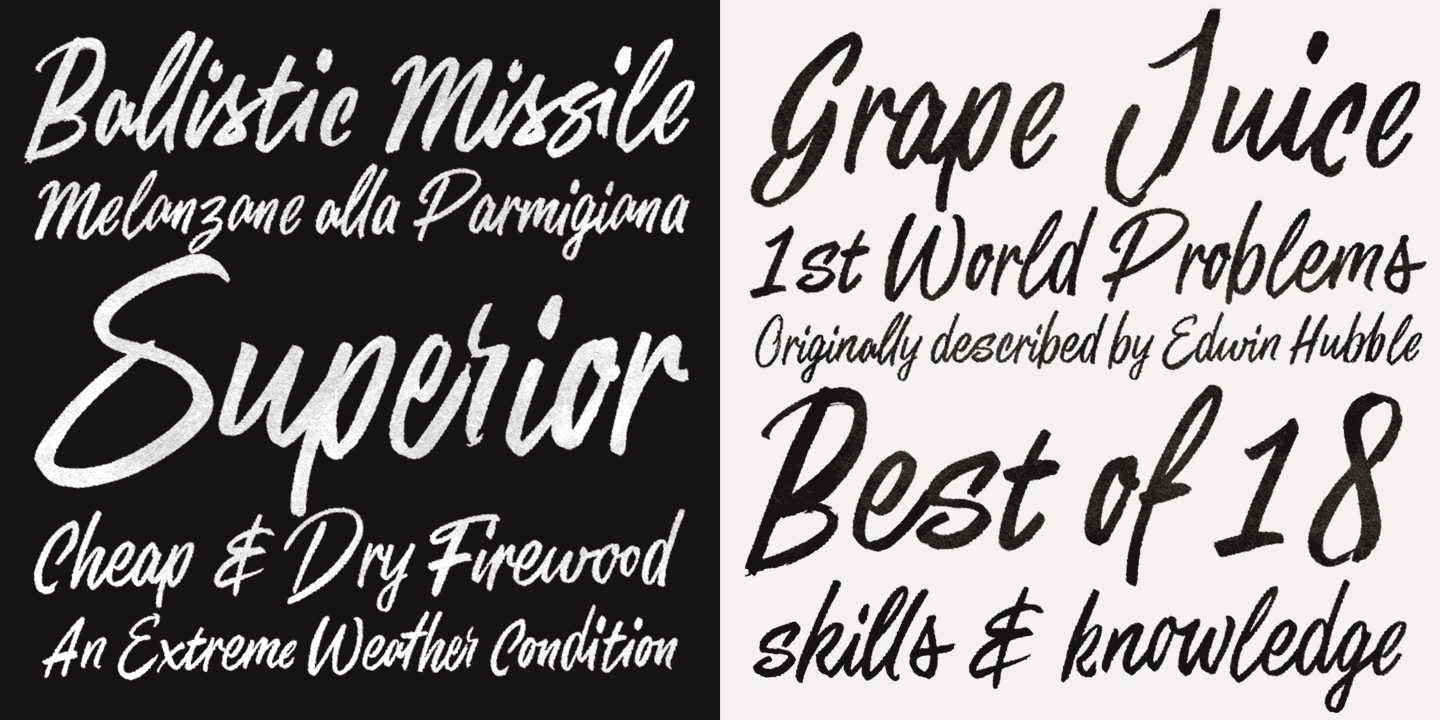 Matchstick Font Poster #1
