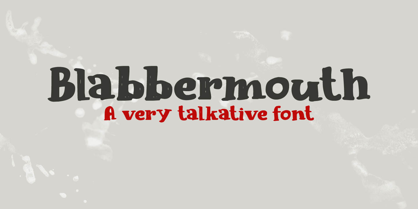 Blabbermouth Font Poster #1