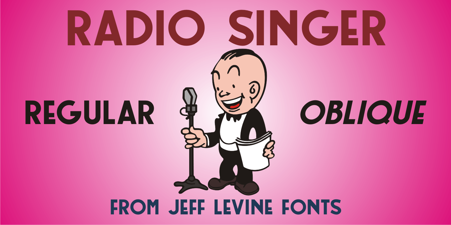 Radio Singer Font Family Poster