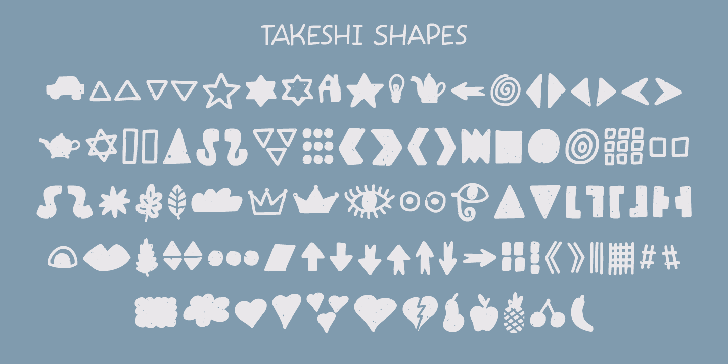 Takeshi Font Poster #1