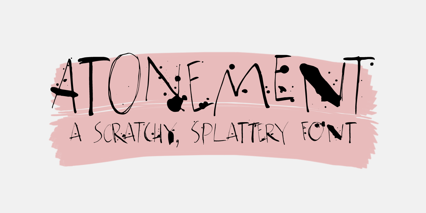 Atonement Font Poster #1