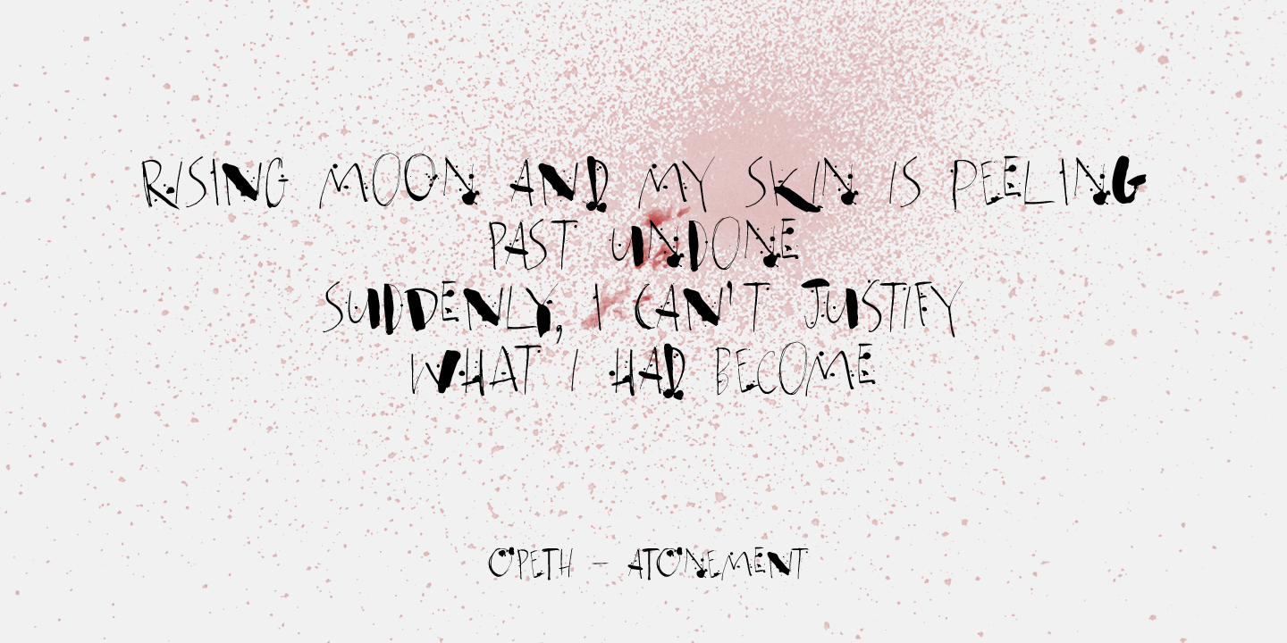 Atonement Font Poster #1