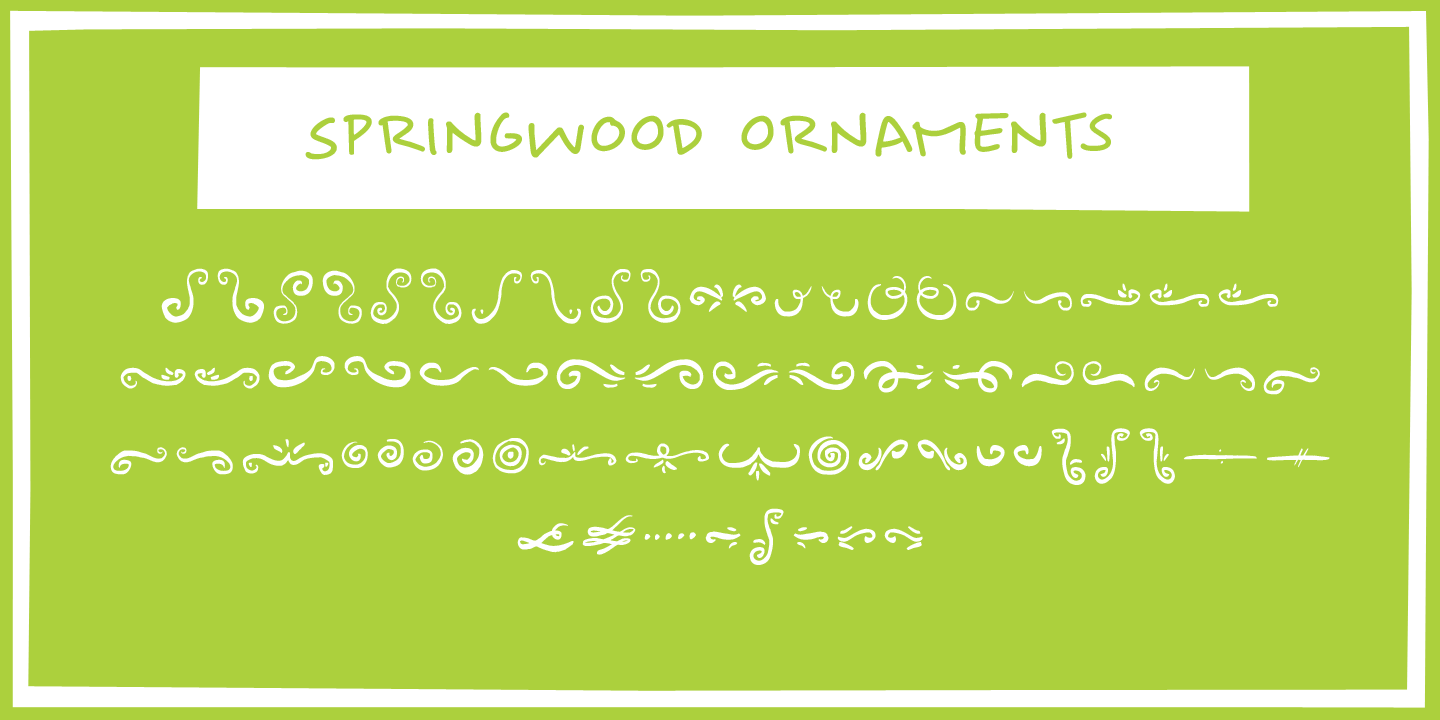 Springwood Font Poster #1