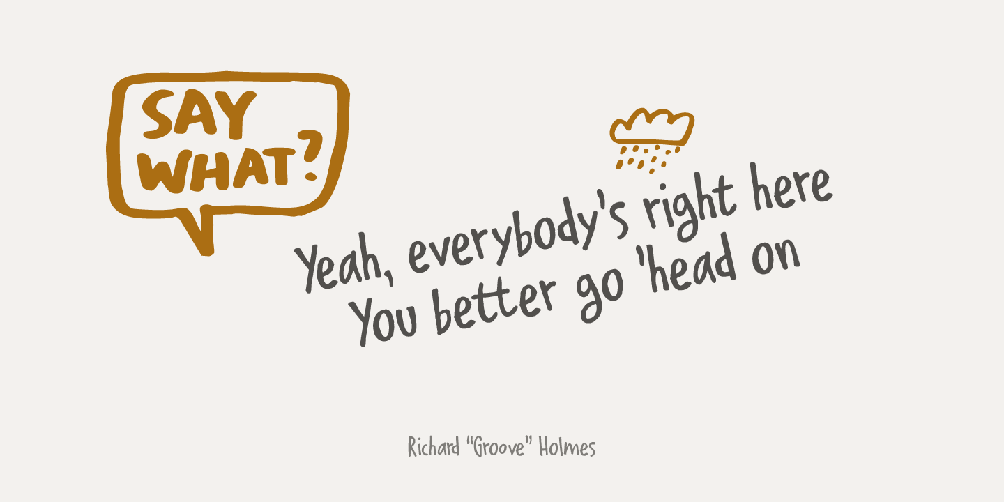 Delivery Note Font Poster #1
