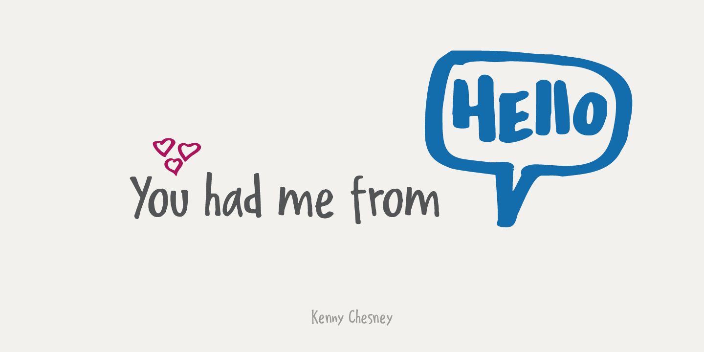 Delivery Note Font Poster #1
