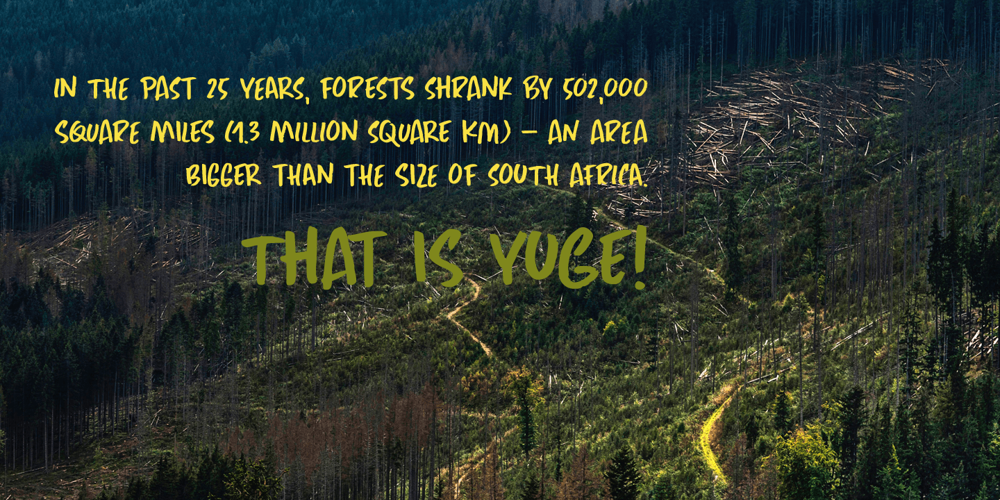 Yuge Font Poster #1