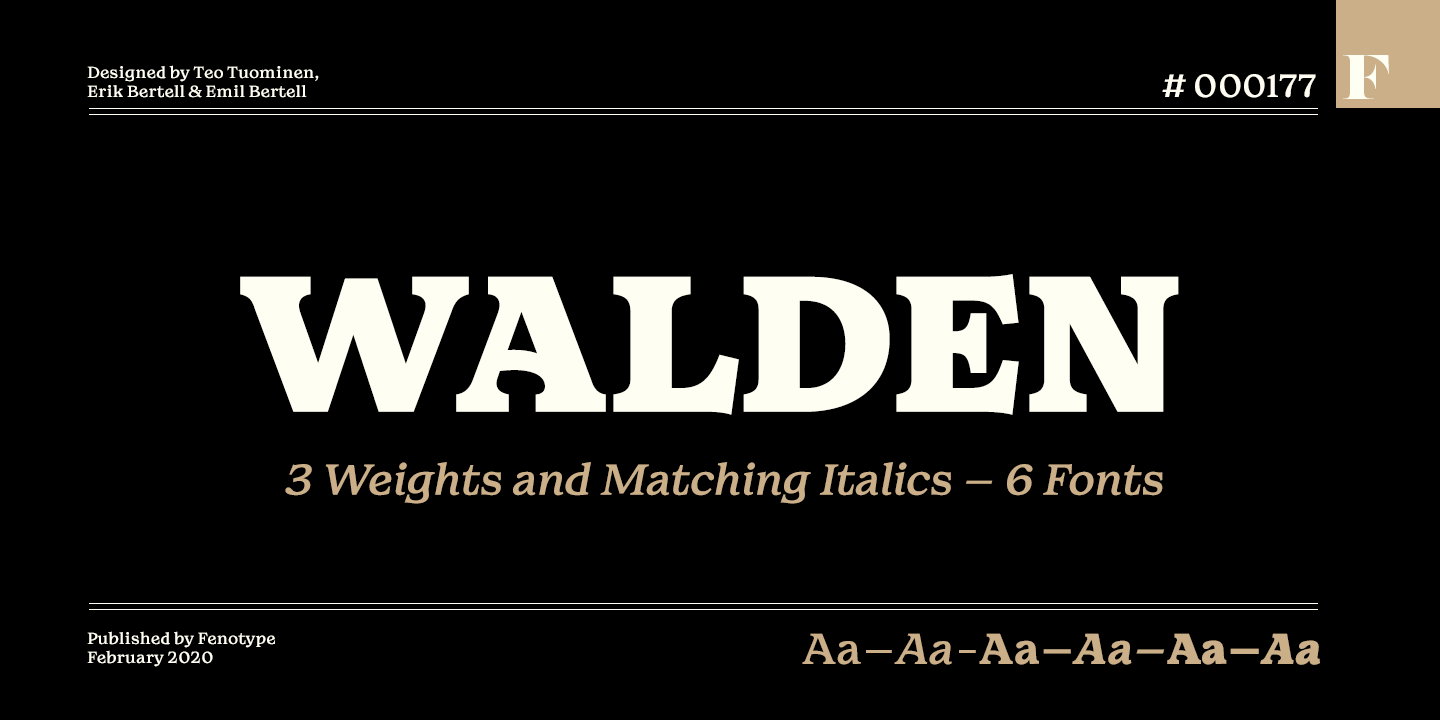 Walden Font Family Poster