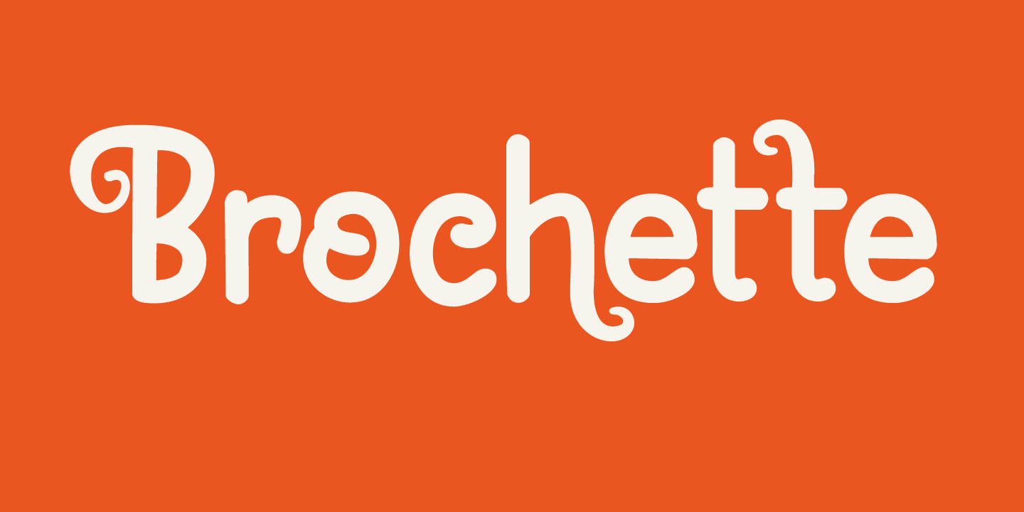 Brochette Font Poster #1