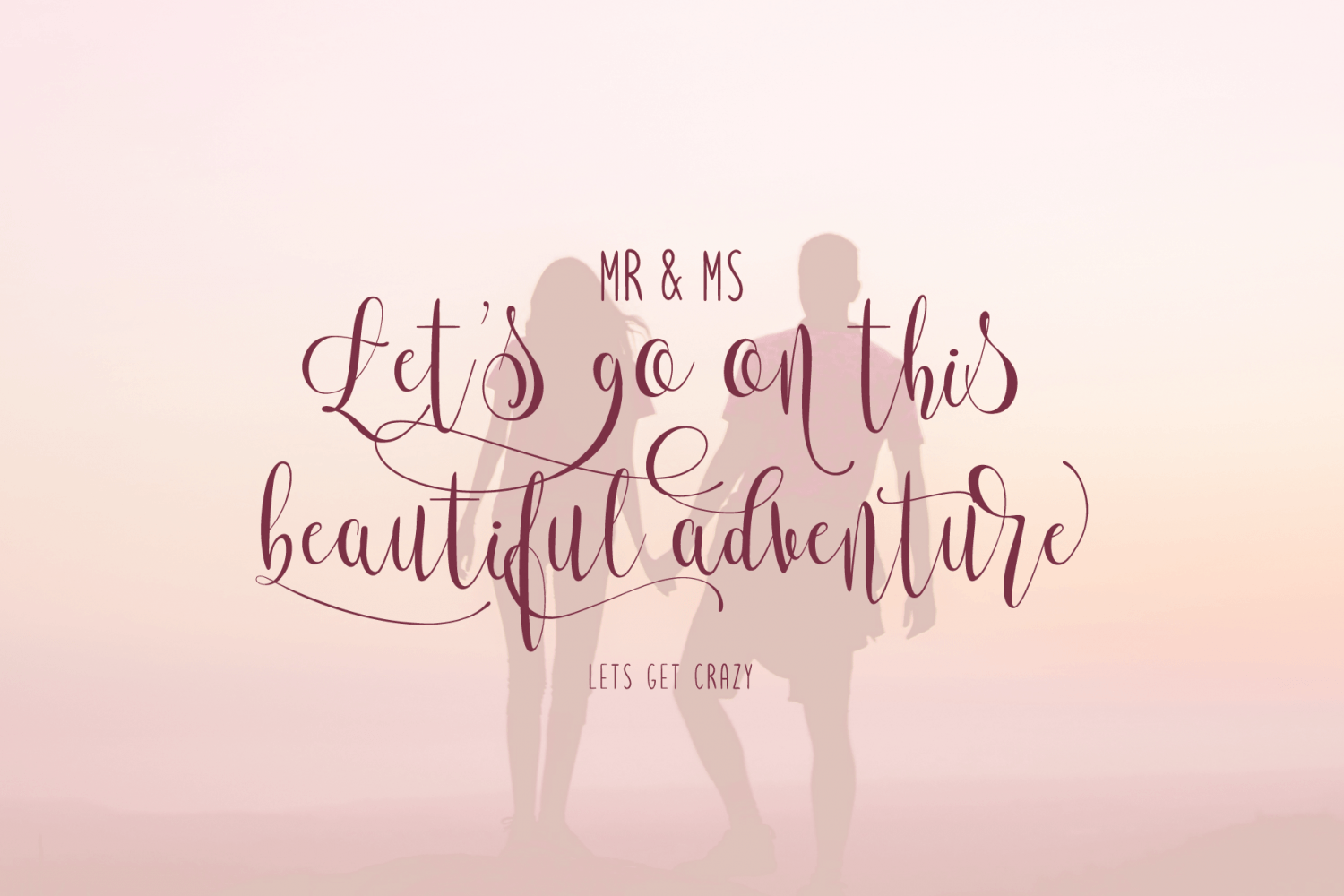 Let's Get Crazy Font Poster #1