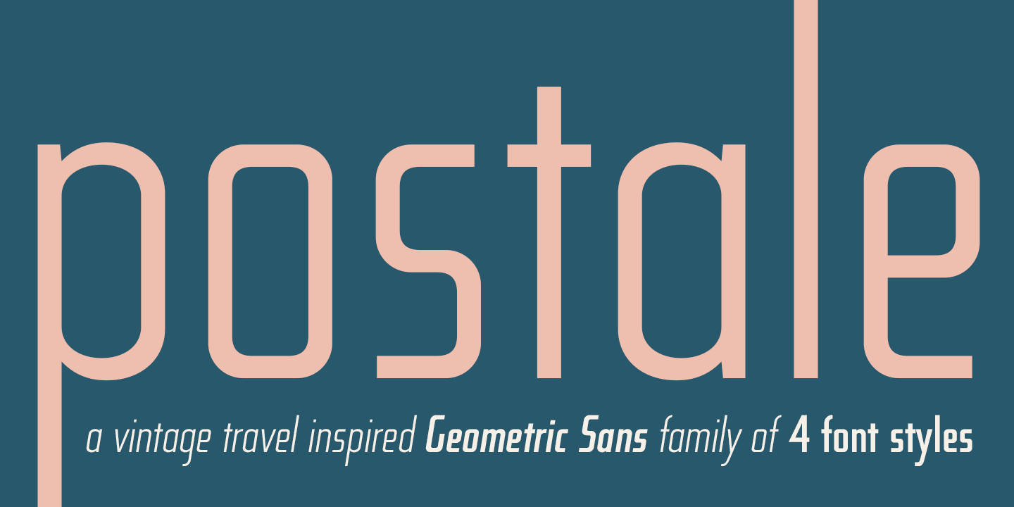 Postale Font Poster #1