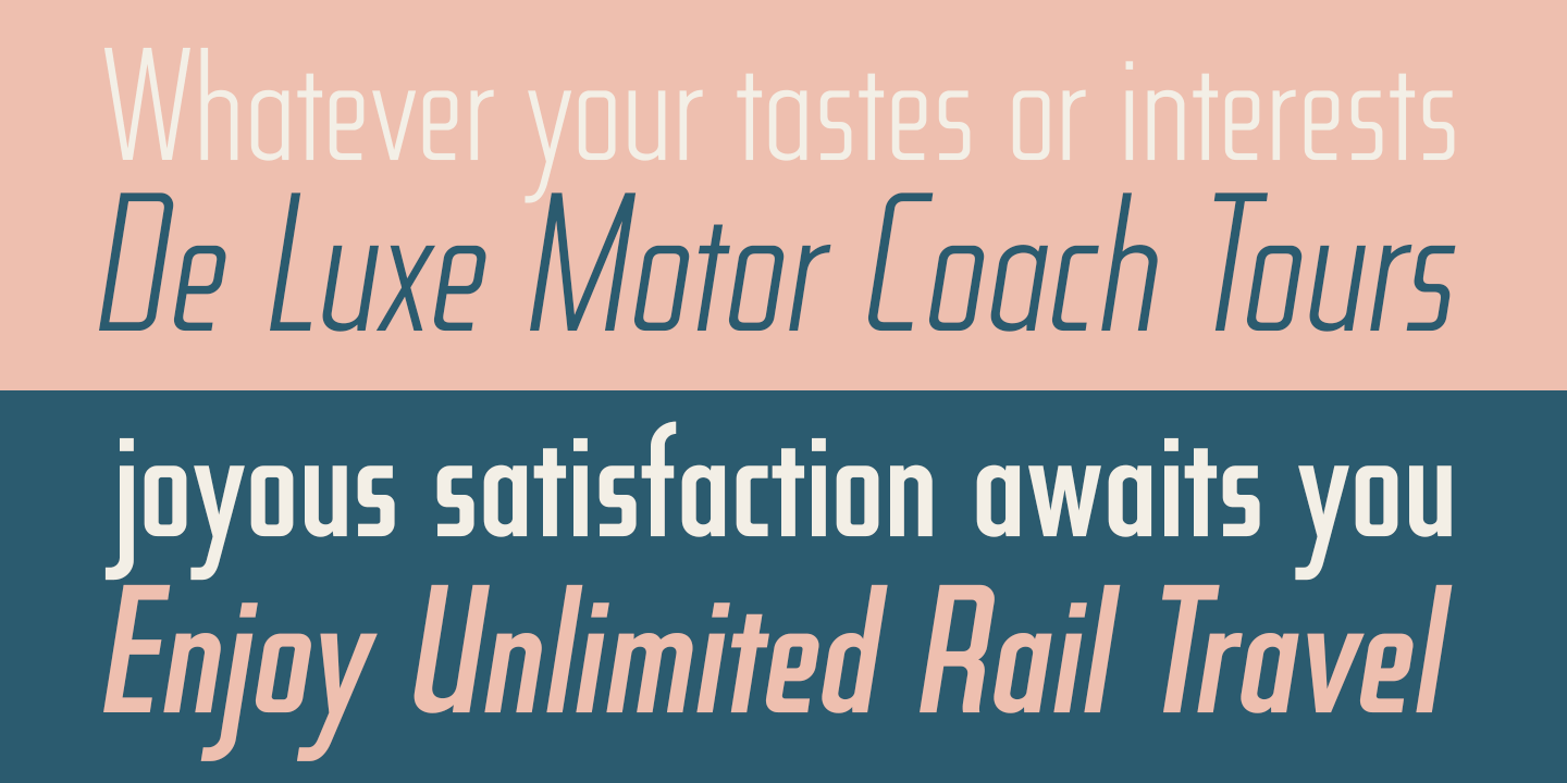 Postale Font Poster #1