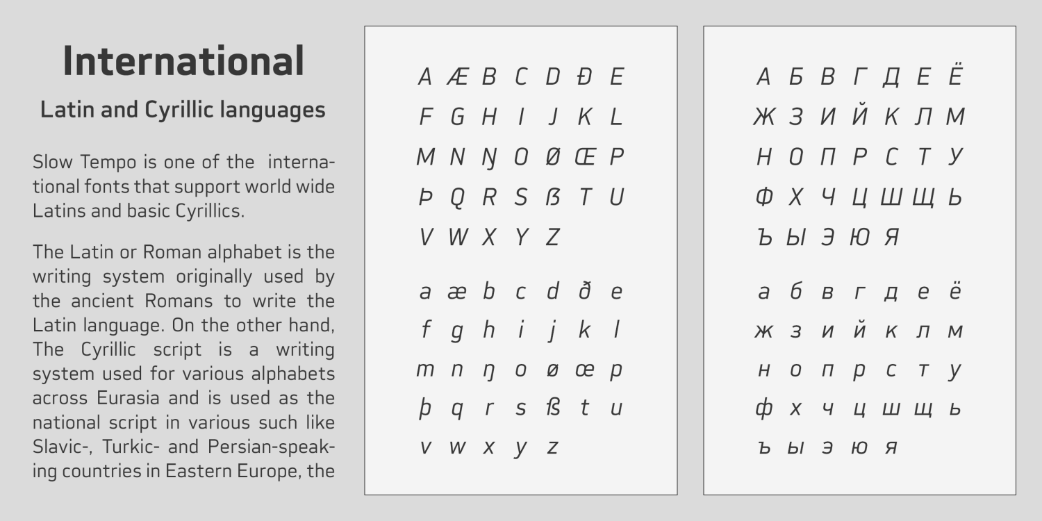 Slow Tempo Font Poster #2