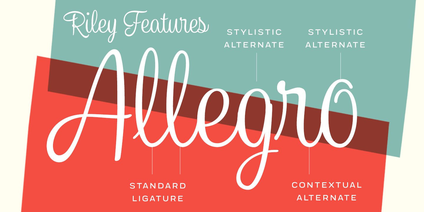 Riley Font Poster #1