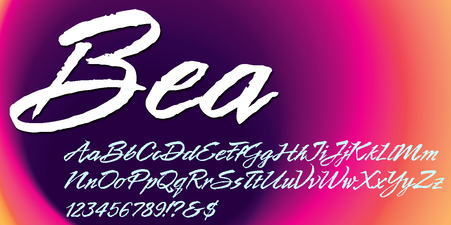 Bea Font Poster #1