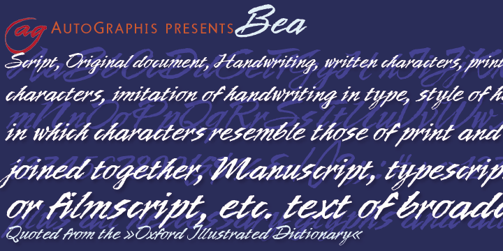 Bea Font Poster #1