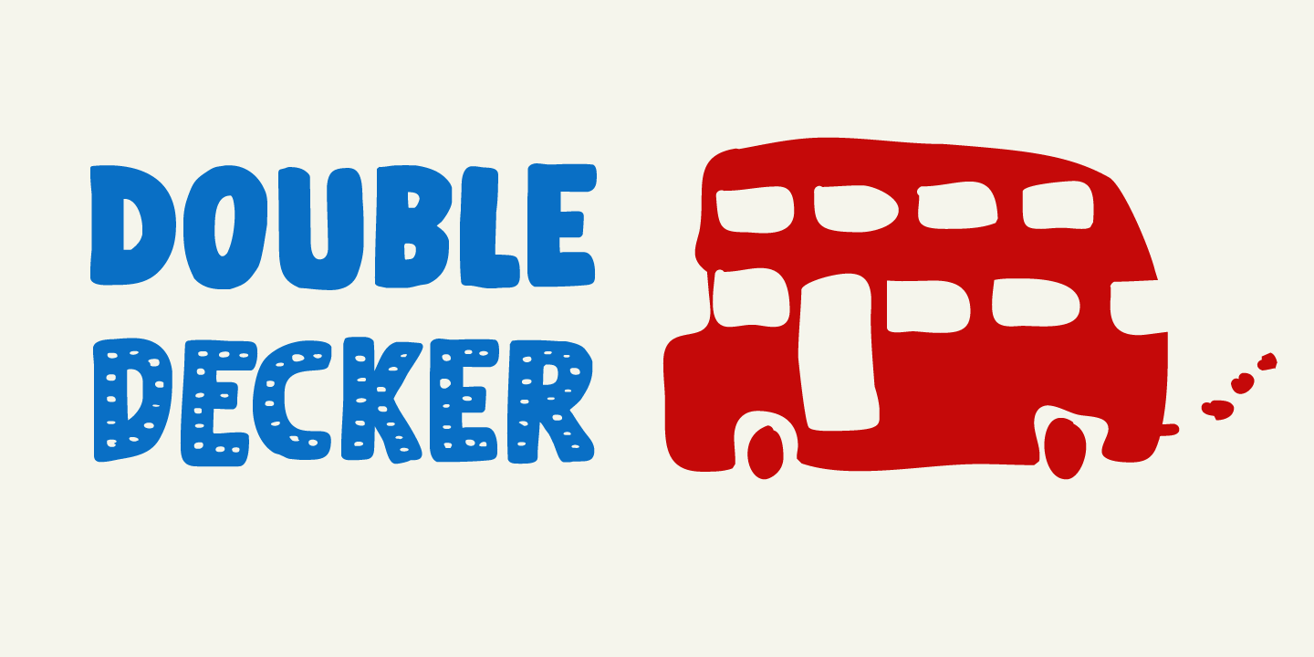 Doubledecker Font Poster #1