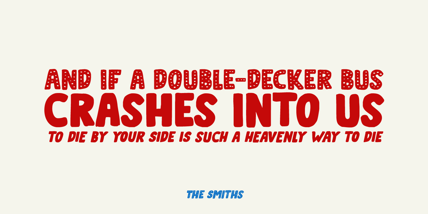 Doubledecker Font Poster #1