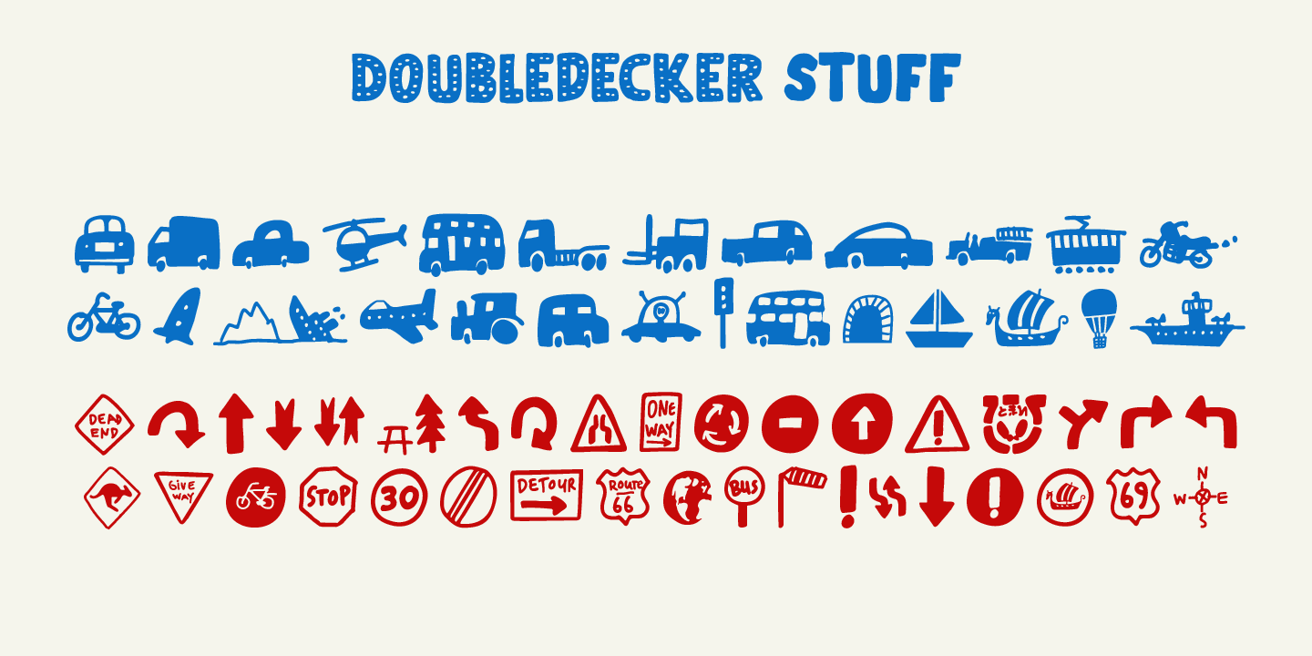 Doubledecker Font Poster #1